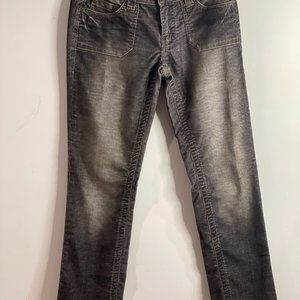 NINETY EIGHT 98 Juniors Size 5 Mid Rise Medium Wash Denim  Black Pant